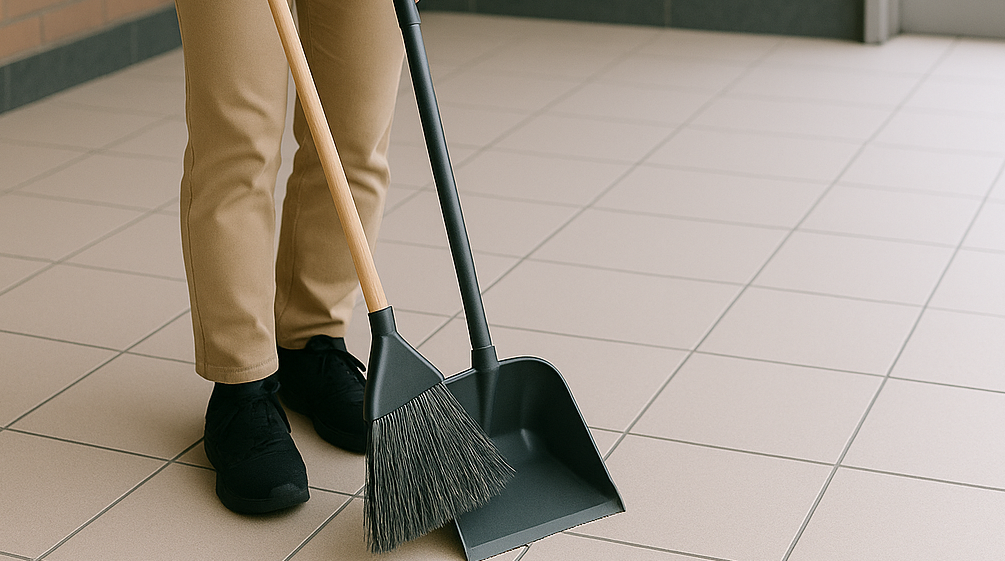 共用部床面掃き掃除